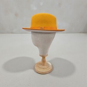 MEN'S BRUNO CAPELO PRINCETON 2.5" SNAP BRIM WHITE BOTTOM WOOL FEDORA HAT PR-324